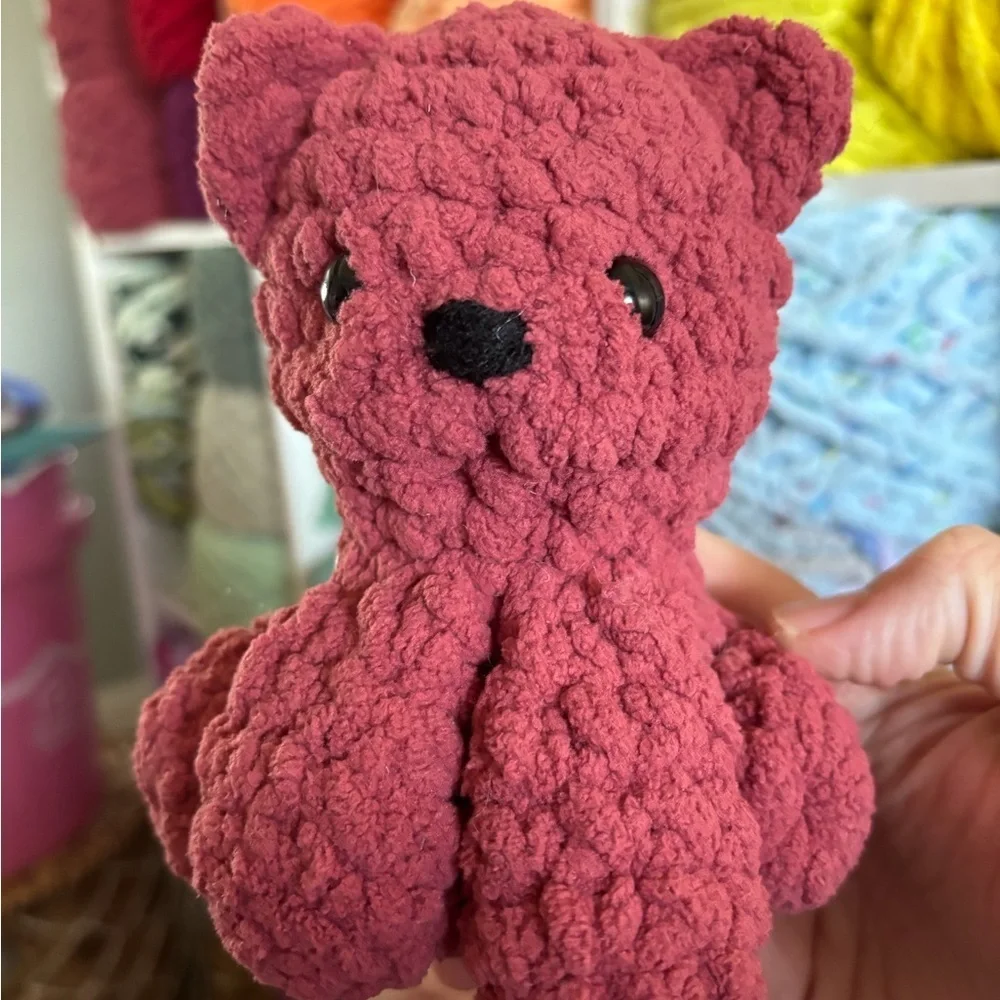 Handmade Crochet sitting kitty plush